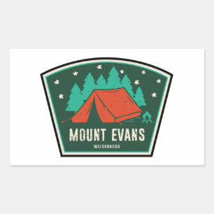 Mount Evans Wilderness Colorado Camping Rechteckiger Aufkleber