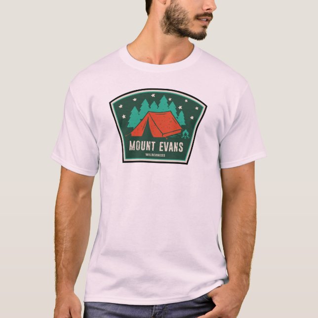 Mount Evans Wilderness Colorado Camping T-Shirt (Vorderseite)
