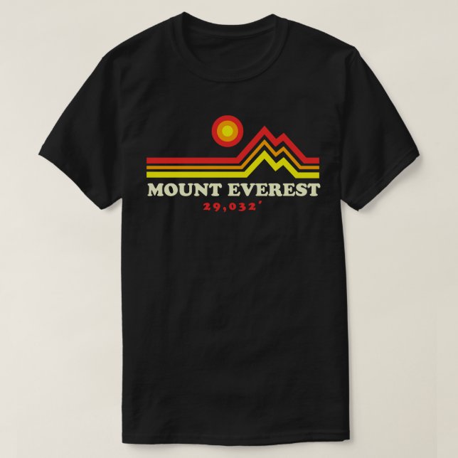 Mount Everest 29032 Himalayas Mount Everest Base C T-Shirt (Design vorne)