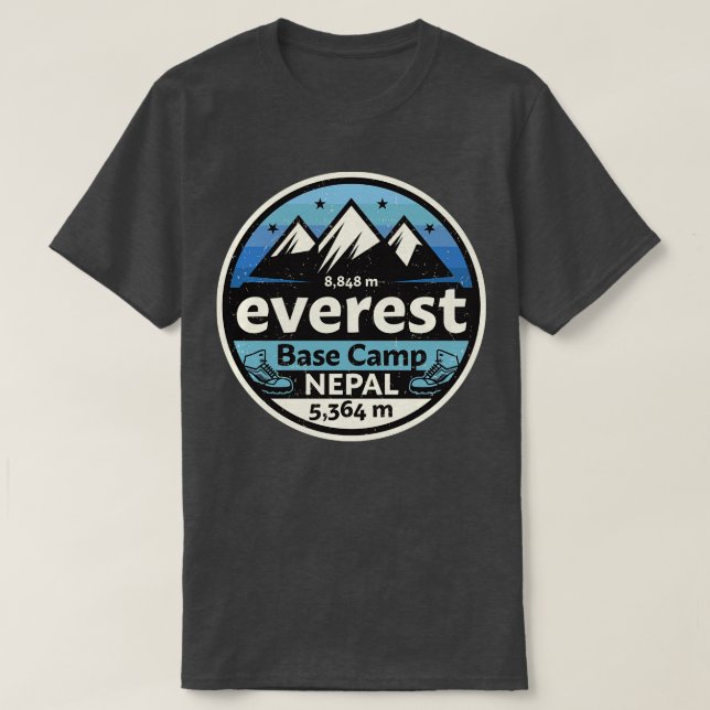 Mount Everest Basislager 4 T-Shirt (Design vorne)
