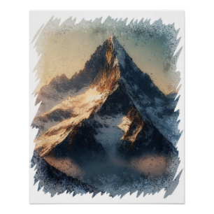 Mount Everest bei Sonnenuntergang Poster