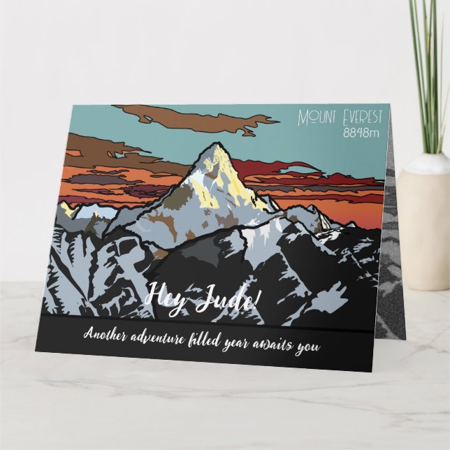 Mount Everest - Die atemberaubende Spitze des Plan Karte (Vorderseite)