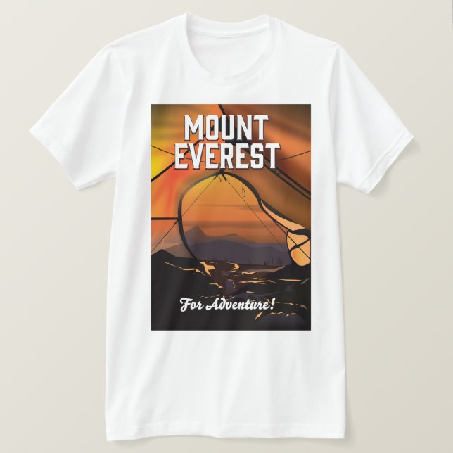 Mount Everest für Abenteuer! T-Shirt (Design vorne)