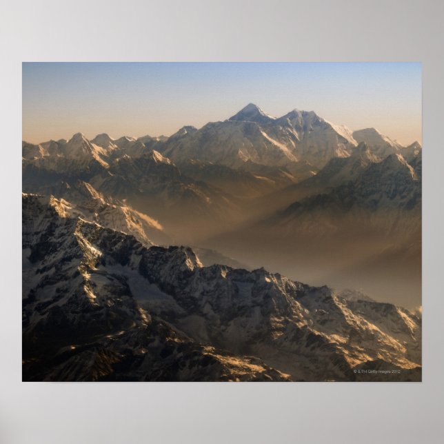 Mount Everest, Himalaya Mountains, Asien Poster (Vorne)