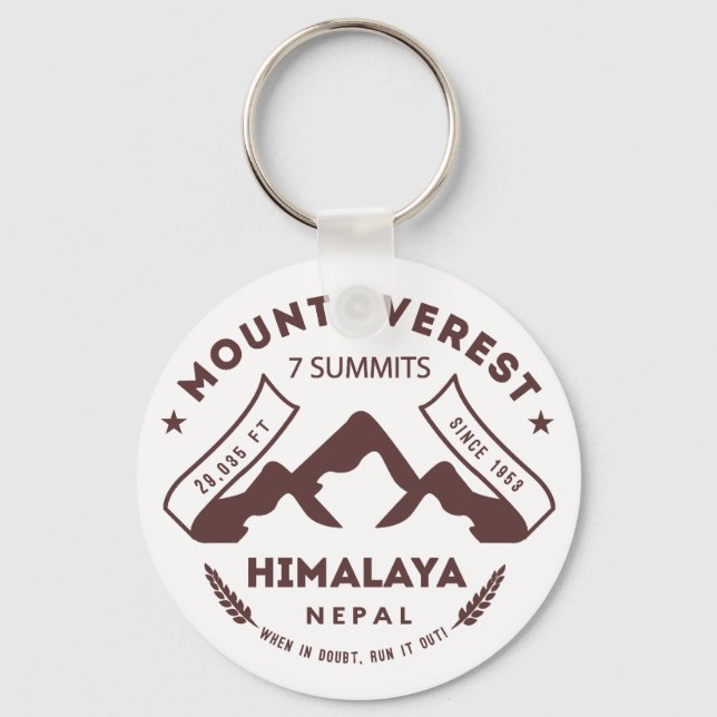 Mount Everest Nepal Schlüsselanhänger (Vorderseite)