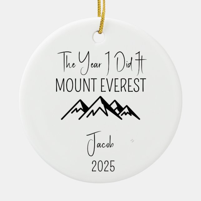 Mount Everest Ornament für Kletterer (Vorne)