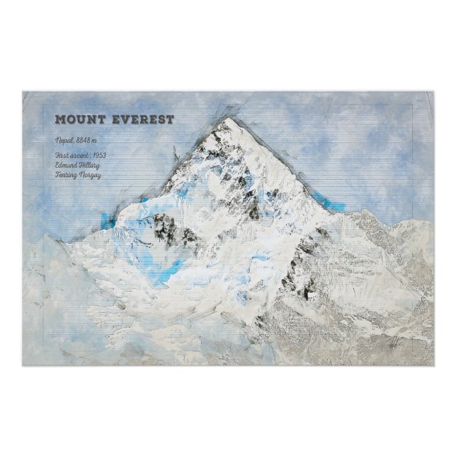 Mount Everest Poster (Vorderseite)