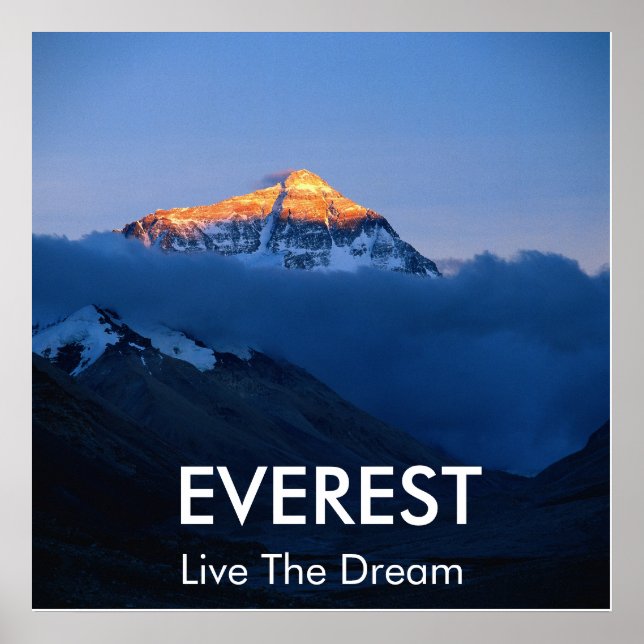 Mount Everest Sunset Poster (Vorne)