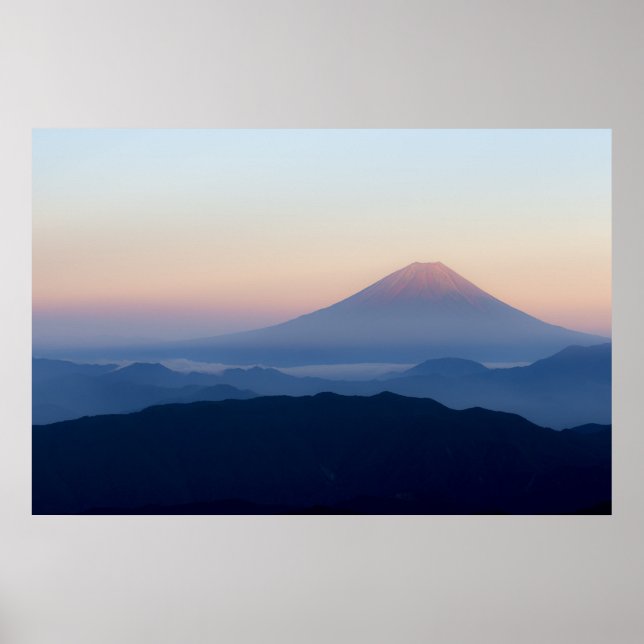Mount Fuji bei Sunrise Honshū Japan Poster (Vorne)