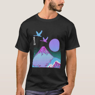 Mount Fuji Fujisan Honshu Japanischer Ästhetik Vap T-Shirt