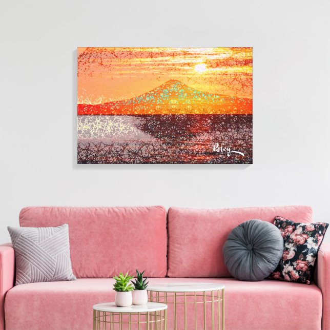 Mount Fuji III von Rofey Leinwanddruck (Insitu (Wohnzimmer))