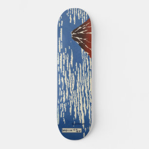 Mount Fuji in Clear Weather (Red Fuji) (Hokusai) Skateboard