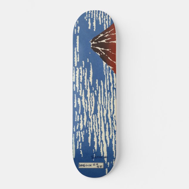 Mount Fuji in Clear Weather (Red Fuji) (Hokusai) Skateboard (Vorderseite)