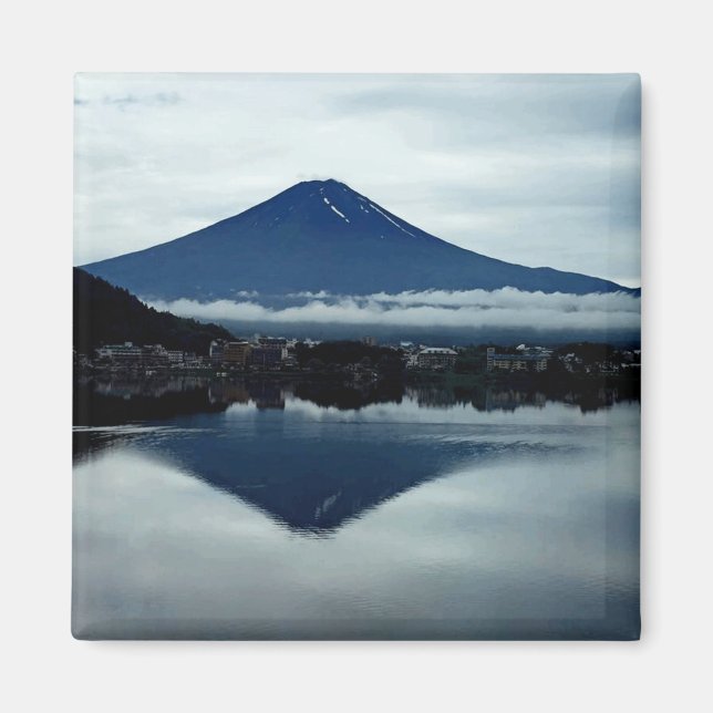 Mount Fuji Japan 2 Zoll Square Magnet (Vorne)