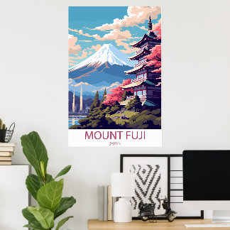 Mount Fuji, Japan Reise-Wandposter Poster