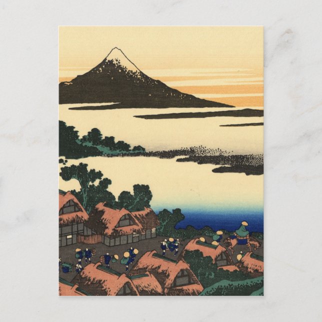 Mount Fuji Japan Sunset Postkarte (Vorderseite)