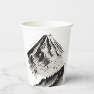 Mount Fuji Japanisch Pappbecher