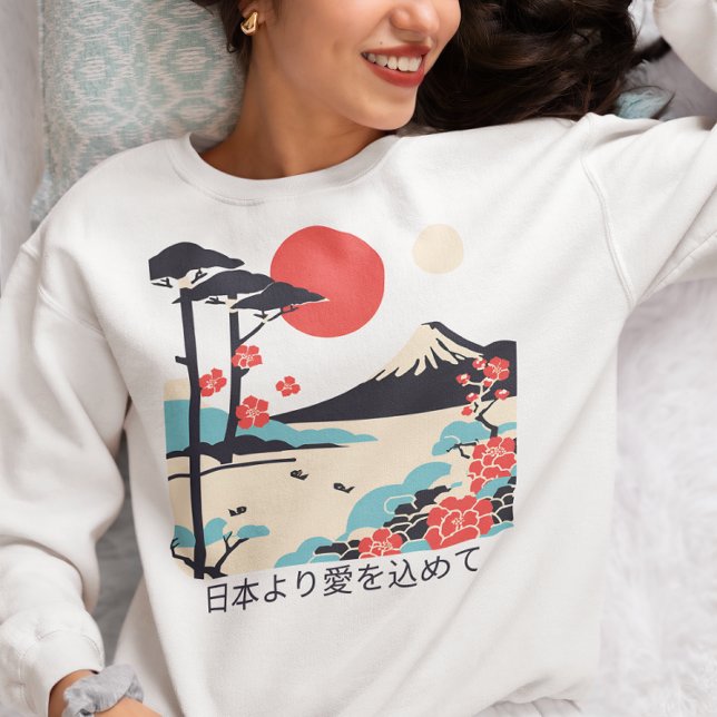Mount Fuji Japanische Kunst T-Shirt (Von Creator hochgeladen)