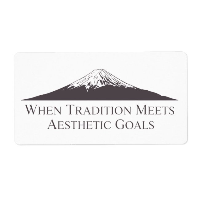 Mount Fuji Minimalist Stickers – Anthrazitgrau (Vorne)