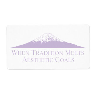 Mount Fuji Minimalist Stickers – Lavendel
