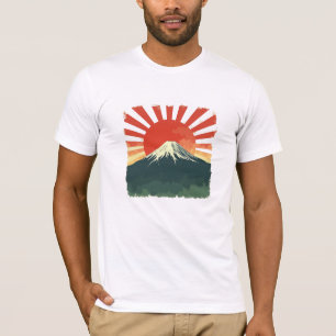 Mount Fuji Retro Japan T-Shirt Vintag aufkommend