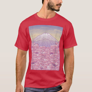 Mount Fuji Sakura Cherry Blüten T-Shirt