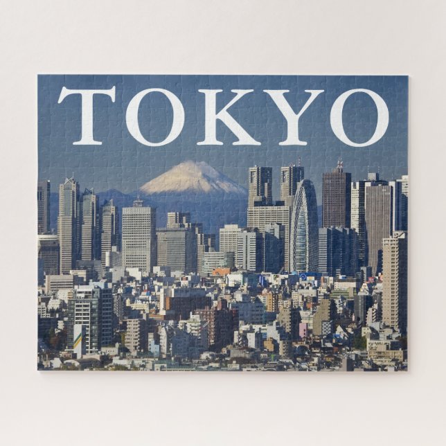 Mount Fuji | Shinjuku District Skyline Tokio Japan (Horizontal)