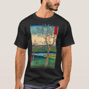 Mount Fuji und prunus Blume Japanisch Blossom Ori T-Shirt
