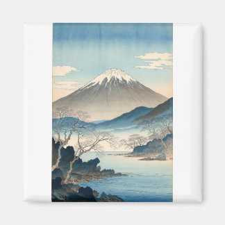 Mount Fuji Vintage Orignal Artist's Design Magnet