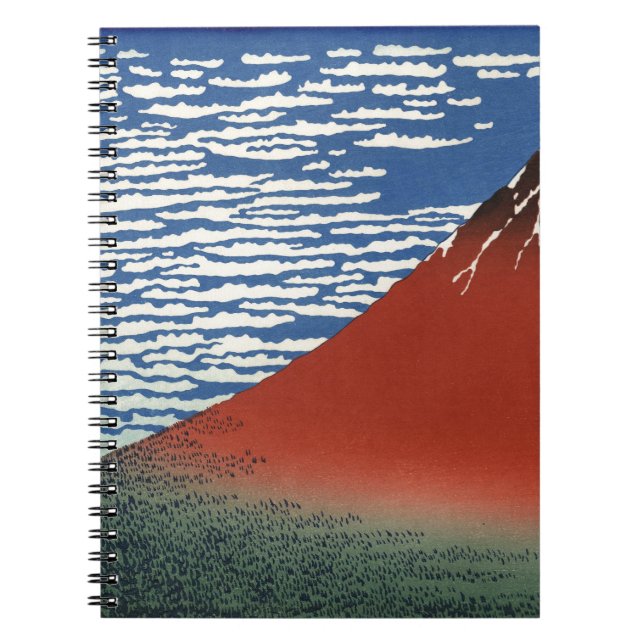 Mount Fuji Volcano Japan Malerei Notizblock (Vorderseite)