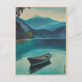 Mount Fuji vom See Yamanaka Postkarte
