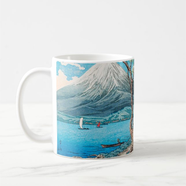 Mount Fuji vom See Yamanaka von Hiroaki Takahashi Kaffeetasse (Links)