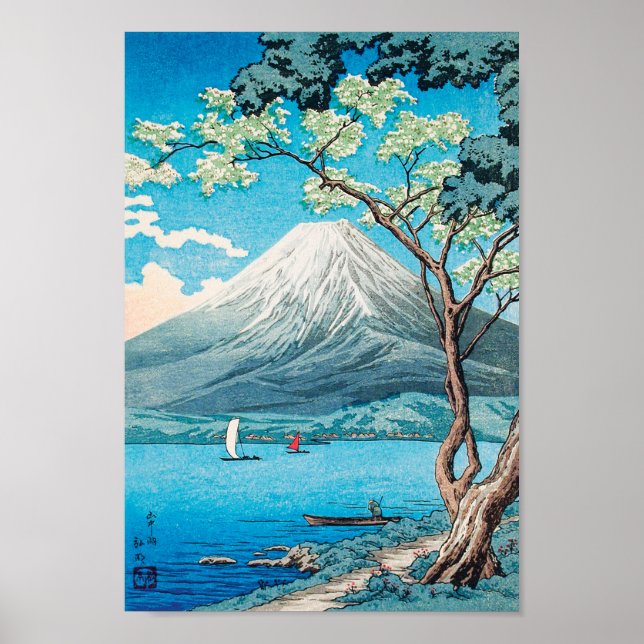 Mount Fuji vom See Yamanaka von Hiroaki Takahashi Poster (Vorne)