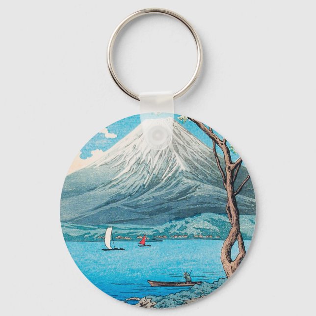 Mount Fuji vom See Yamanaka von Hiroaki Takahashi Schlüsselanhänger (Vorderseite)
