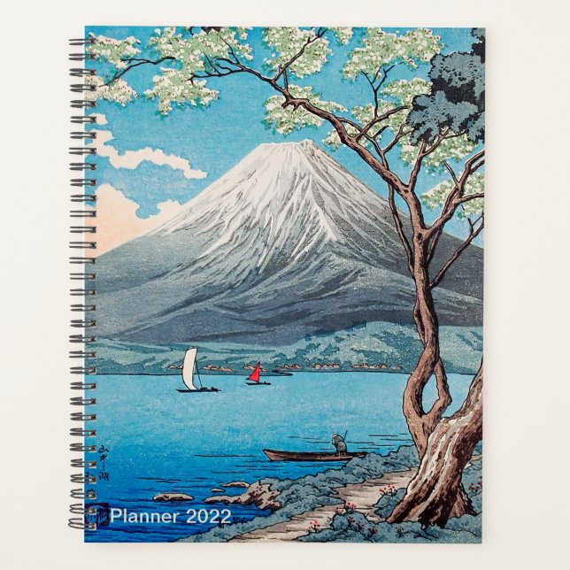 Mount Fuji vom Yamanaka-See, Takahashi, Japanisch Planer (Vorderseite)