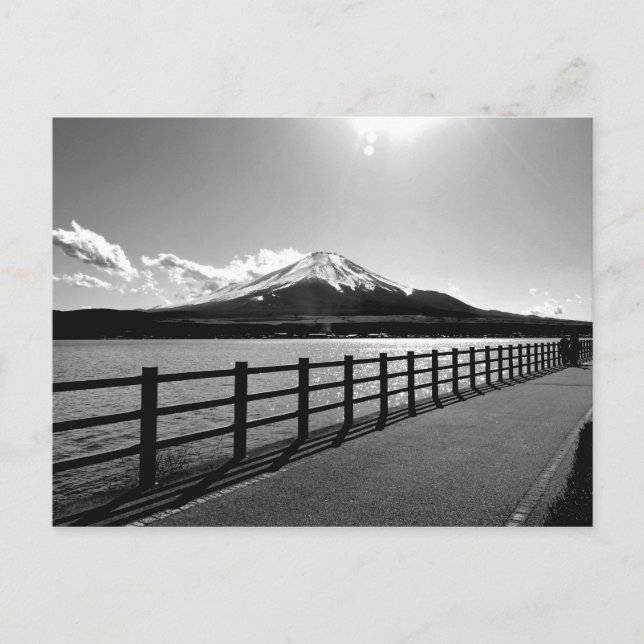 Mount Fuji Von Lake Yamanaka Postkarte (Vorderseite)