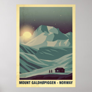 Mount Galdhøpiggen Norwegen V05 Poster