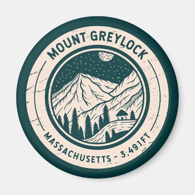 Mount Greylock Massachusetts Wandern Magnet (Vorne)
