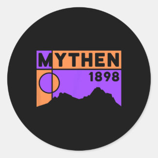 Mount Grosser Mythen Hike Mountain Biking Swiss Hi Runder Aufkleber