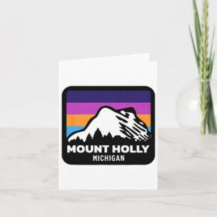 Mount Holly Michigan Skifahren Snowboarden Familie Karte
