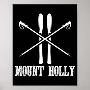 Mount Holly Michigan Skifahrer Skifahren Nordic Al Poster