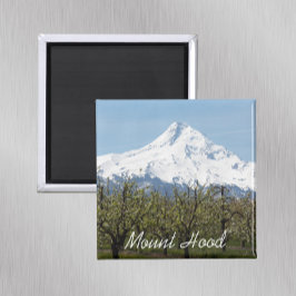 Mount Hood and Obstplantagen Foto Magnet