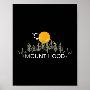 Mount Hood Herzschlag Natur Camper Wandern  Poster