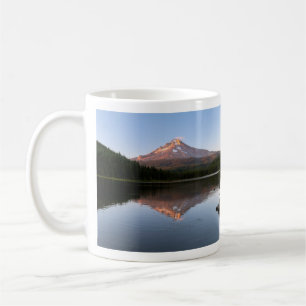 Mount Hood im Trillium Lake Foto Kaffeetasse