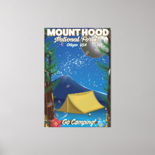 Mount Hood National Forest Reiseplakat Leinwanddruck
