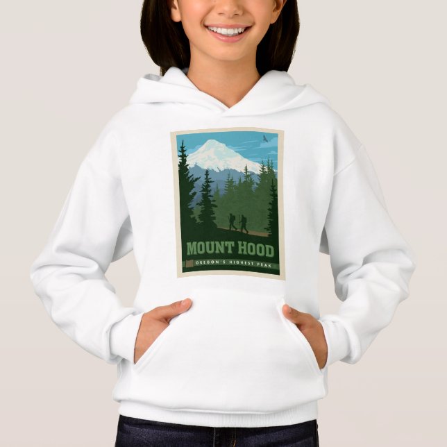 Mount Hood | Oregon Hoodie (Vorderseite)