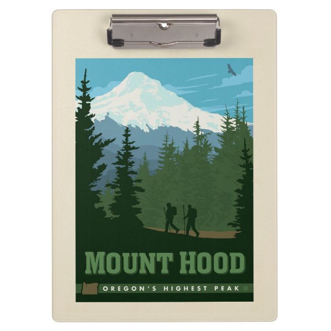 Mount Hood | Oregon Klemmbrett (Vorderseite)