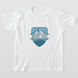 Mount Hood Oregon Mountain Wappen Design T-Shirt