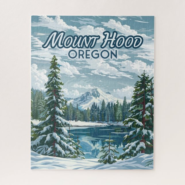 Mount Hood Oregon Ski Pazifik Nordwestwinter (Vertikal)