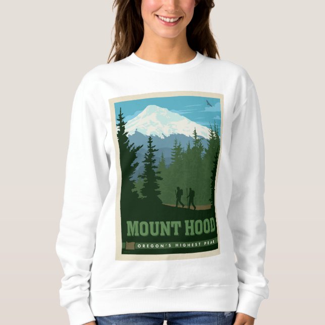 Mount Hood | Oregon Sweatshirt (Vorderseite)